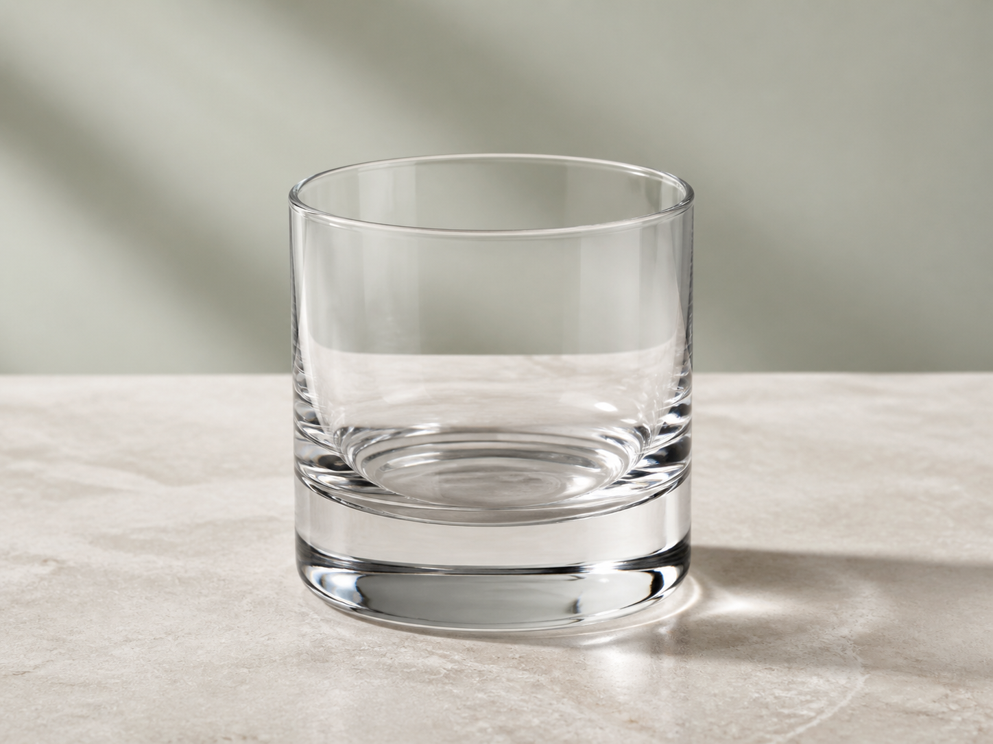 Blank whiskey rocks glass ready for custom logo decoration
